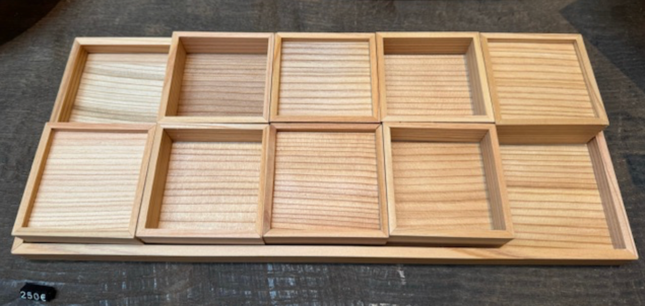 plateau a compartiments (Plateaux1+boite carrex8)