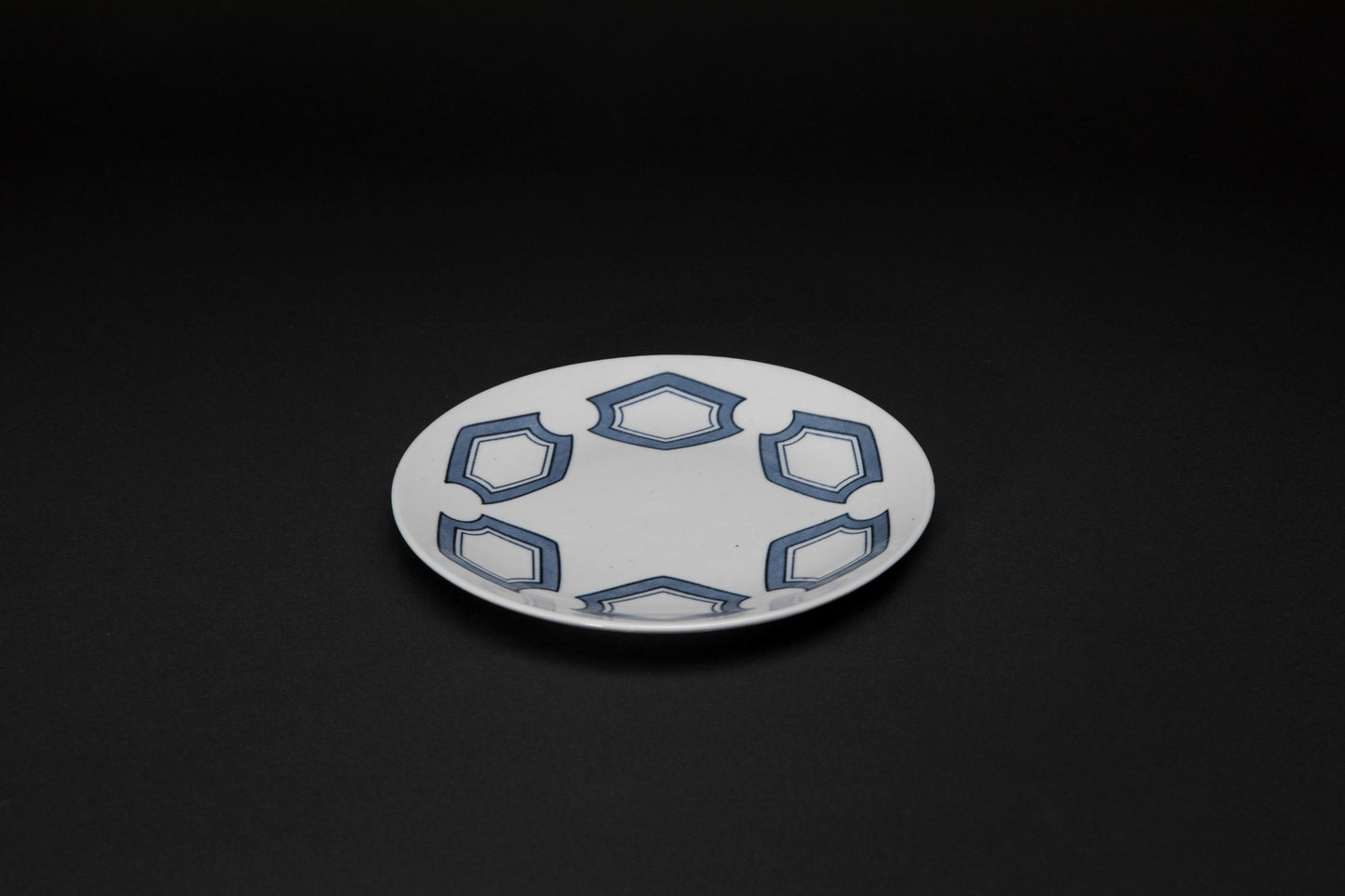 Assiette en porcelaine Rokkamon bleu