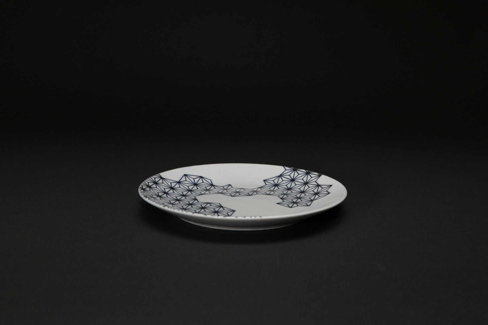 Assiette en porcelaine Asabamon bleu