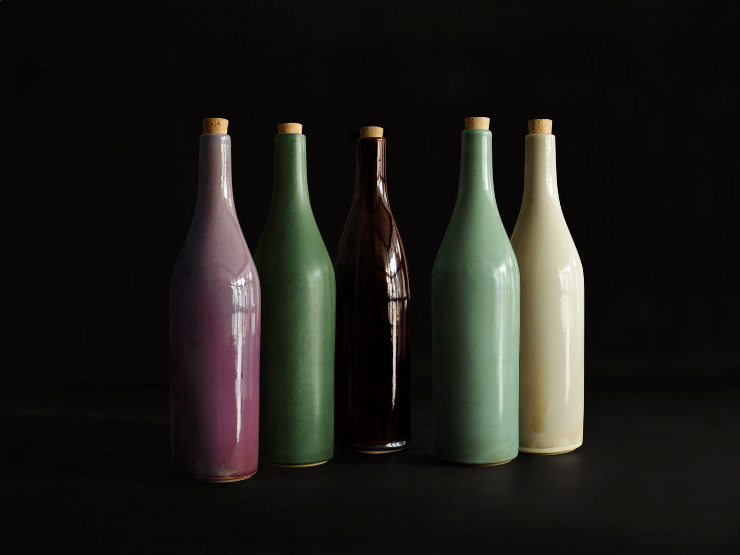 Bouteille en poterie