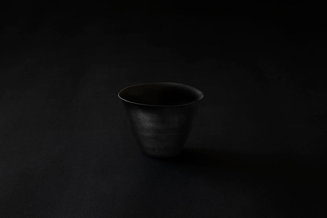 Verre à saké en papier laqué en noir 